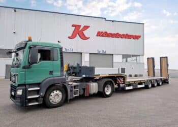 Kässbohrer's low bed semi-trailer. Image: Kässbohrer.