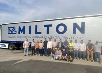 The Milton Group has cut travel times between Europe and the UAE to 10 days, via the TIR road system. Image: Milton Group.