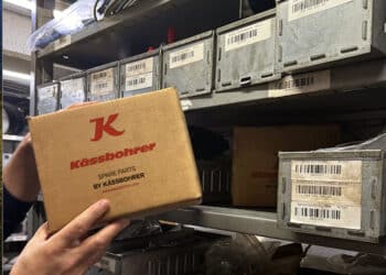Kässbohrer has hit a major milestone with delivery of spare parts. Image: Kässbohrer.