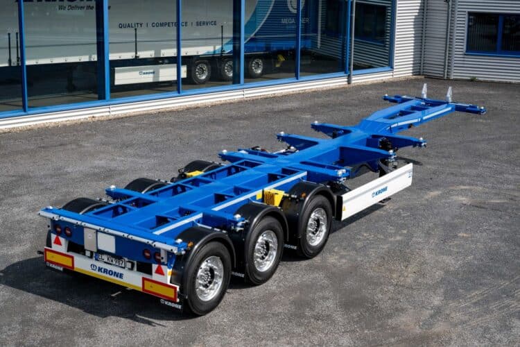 Krone Trailer has redesigned its Box Liner chassis series to meet market needs. Image: Krone Trailer.