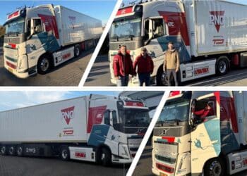 The e-Trailer from PNO and Trailer Dynamics goes through its paces. Images: ATC (part of Arvato).