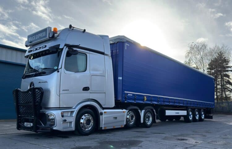 Bruce Express's new high-spec Krone Profi Liner trailer. Image: Krone UK.