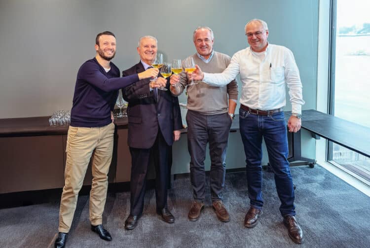 Amedeo Morello, Francesco Morello, Alain Faymonville and Yves Faymonville. Image: Faymonville Group.