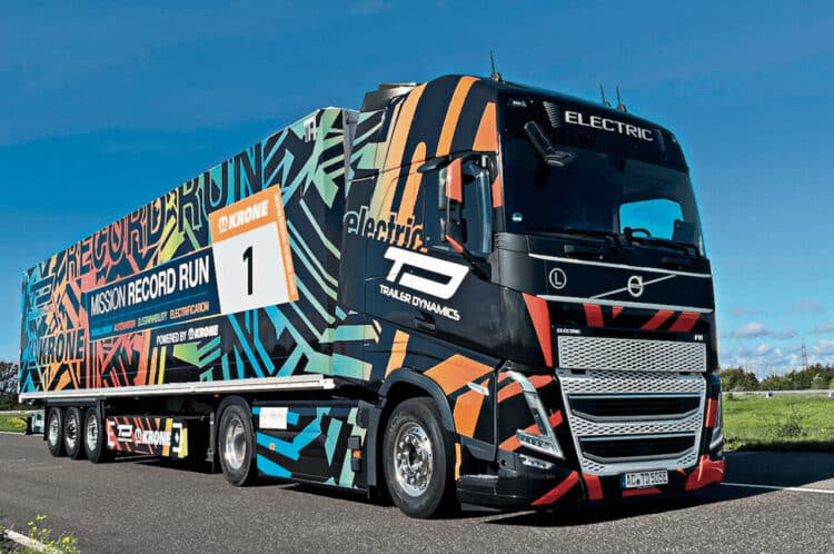 Trailer Dynamics is at the forefront of advancing e-trailers in Europe. 
Image: Trailer Dynamics/Krone.